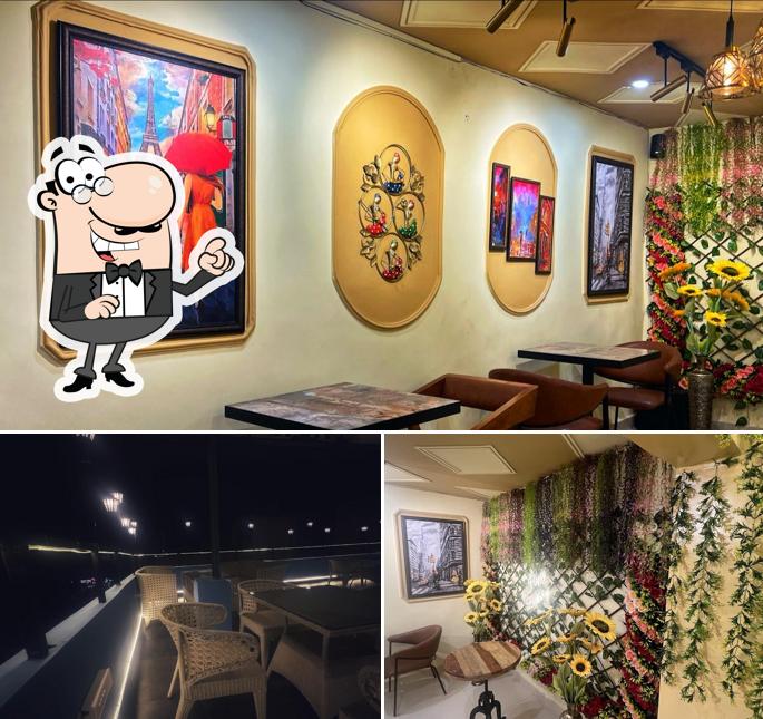 The interior of The crown cafe- Best Café in Bahadurgarh