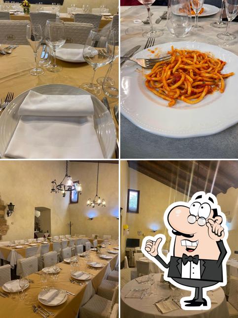 Questa è la immagine che raffigura la interni e bevanda di Ristorante La Rocca