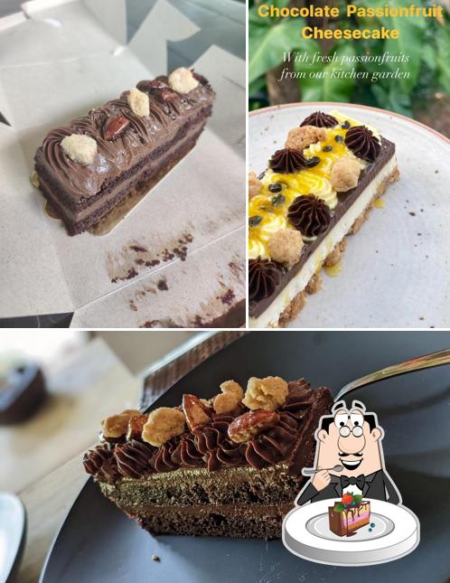 Chocolate cake at MOKA Dessert and Coffee Bar