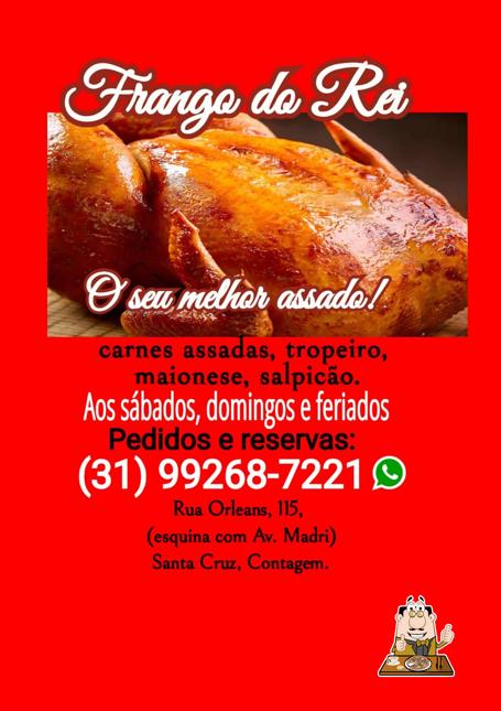 Peça pizza no Frango do Rei #frango assado