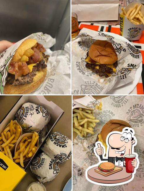 Prenditi un hamburger a Smash Tag Latina