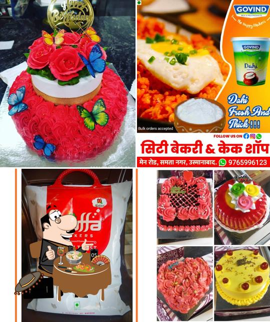 Meals at City Bakery and cake shop