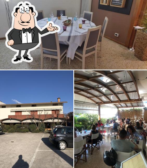Tra le diverse cose da Da Ugo Ristorante si possono trovare la interni e esterno