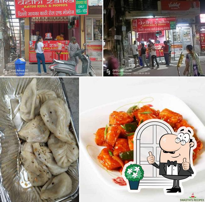 Check out the picture displaying exterior and food at Delhi Zaika Kathi Rolls Momos