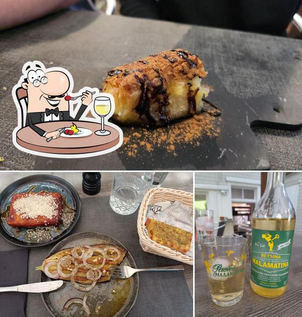 Tra le varie cose da Taverna Ouzo si possono trovare la cibo e bevanda