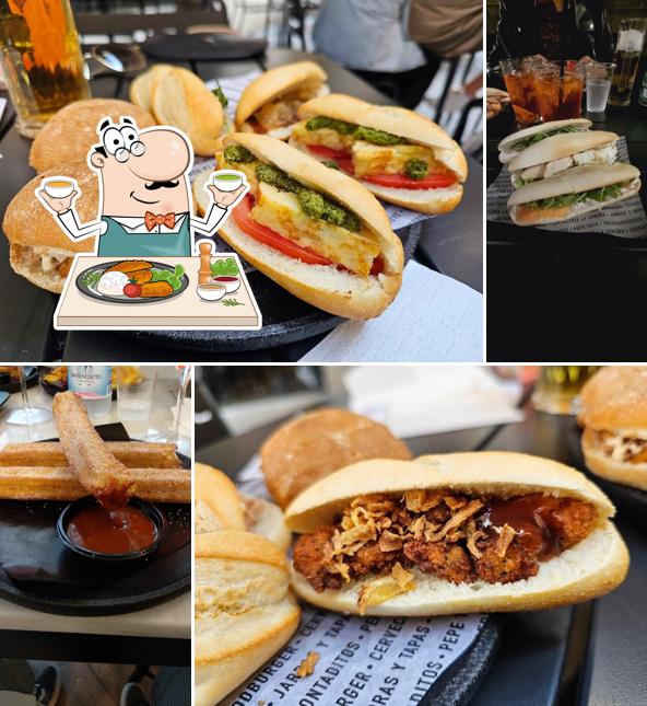 Panino con maiale stirato al 100 Montaditos