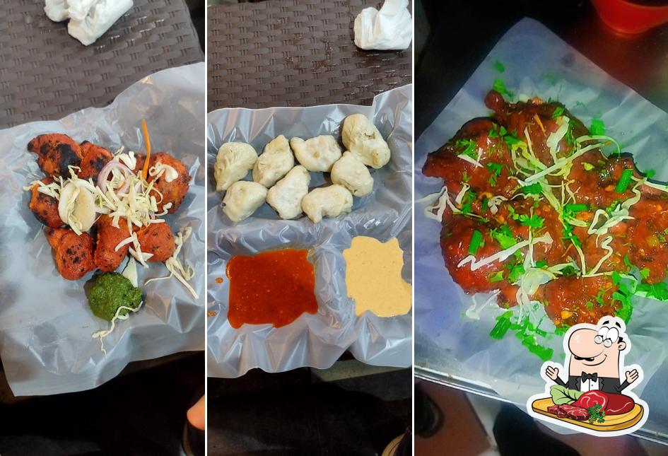 Beef carpaccio at Top Ten Darjeeling Momos and fast food corner