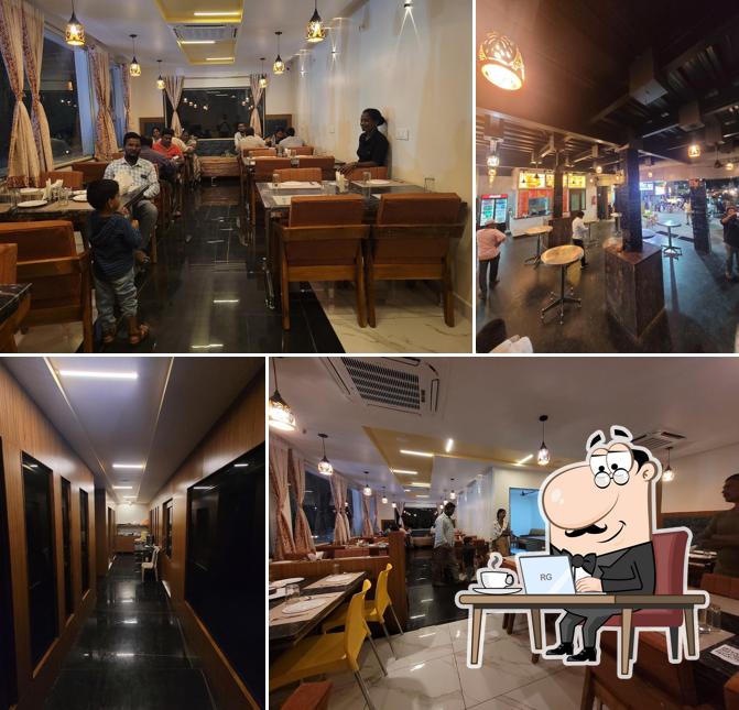 The interior of Srinivasa Bhavan Family Restaurant