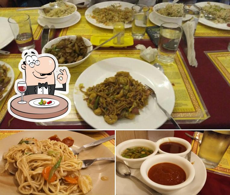Food at China Town Takeout Restaurant