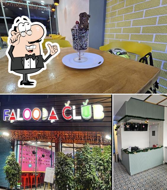 The interior of Falooda hub kochi