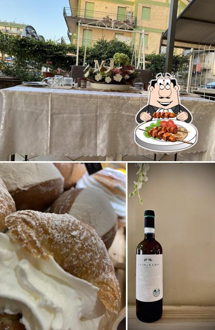 La cibo e interni del ristorante