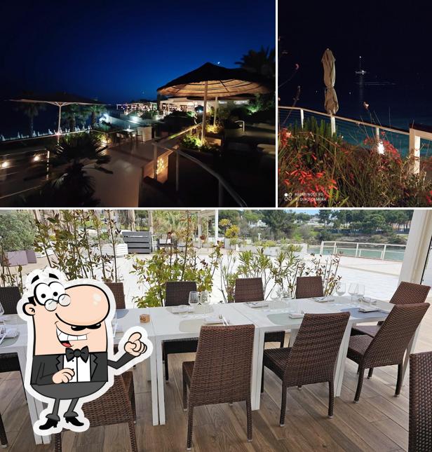 Gli interni di Oltre Ristorante Lido Gandoli