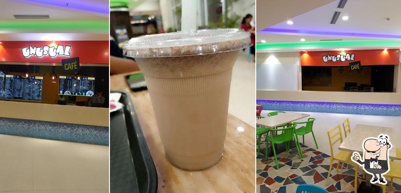 The interior of Unusual Cafe