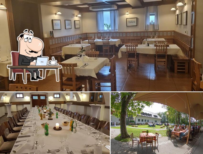 Gli interni di Dvor Jezersek Brnik