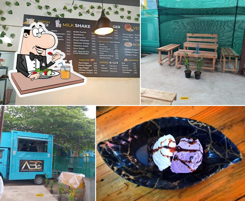 Food at Arun's biscuit Cafe ABC