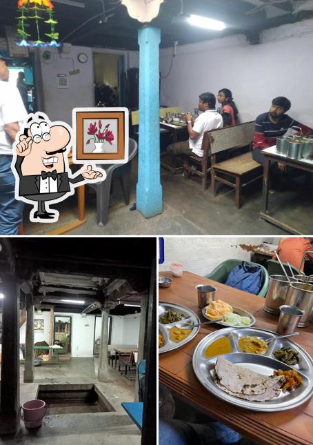 The interior of Hotel sanmathi