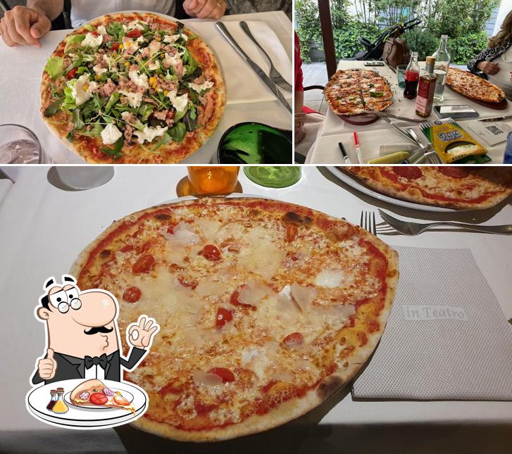 A Ristorante In Teatro, puoi assaggiare una bella pizza