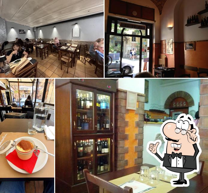 Gli interni di Hostaria I Clementini