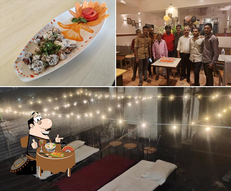 Among various things one can find food and beverage at SUDARSHAN BAR RESTAURANT & LODGE
