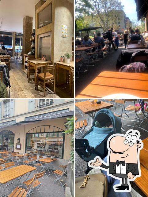 Gli interni di Le Pain Quotidien