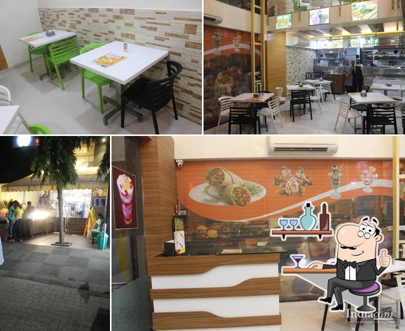 The interior of Aangan Juice Corner