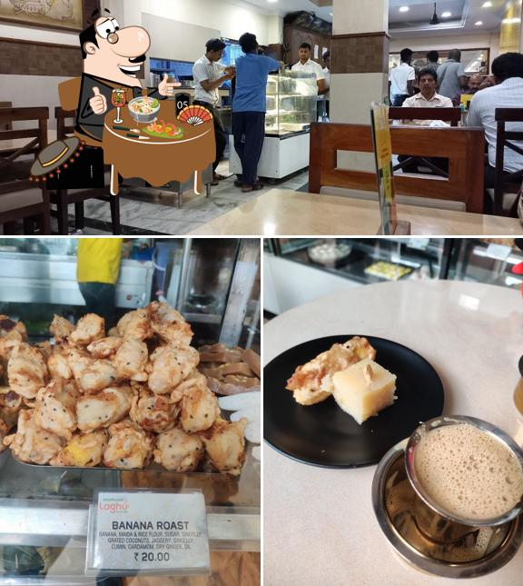 Among different things one can find food and interior at Brindavan Laghu