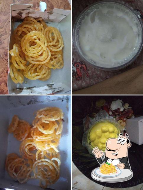 Spaghetti carbonara at Saraswati Misthan Bhandar