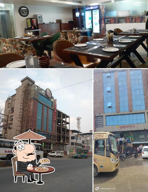 The restaurant's exterior and interior