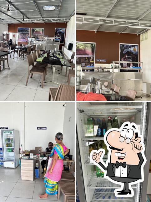 Check out how Brindavan Bhavan veg restaurant looks inside