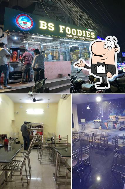 The photo of interior and exterior at BS FOODIES