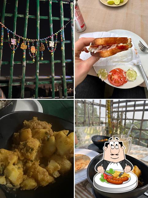 Food at Ganga's Rooftop Cafe