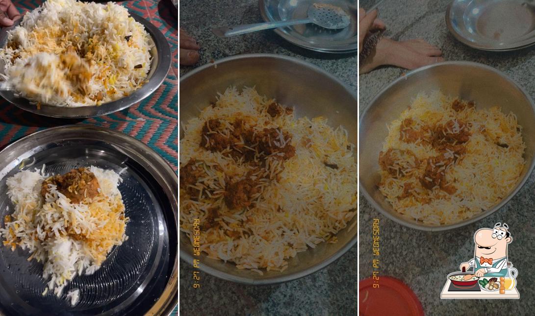 Fried rice at Red Bucket Biryani Gadwal