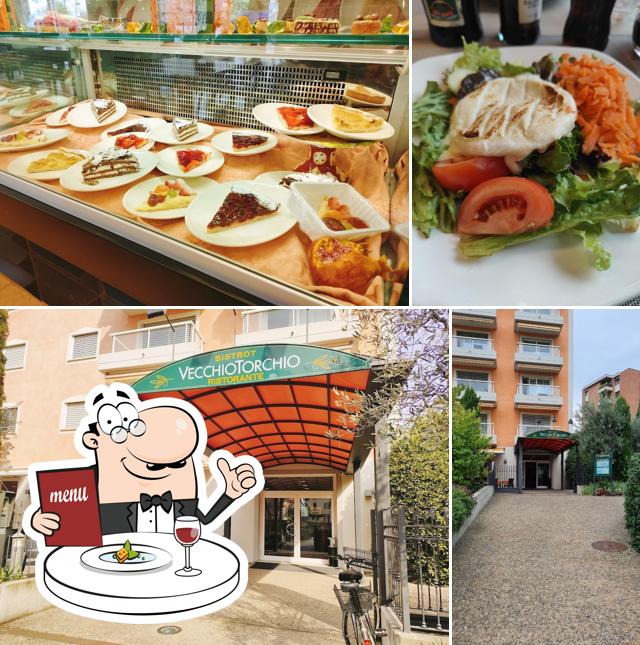 La cibo e esterno del ristorante