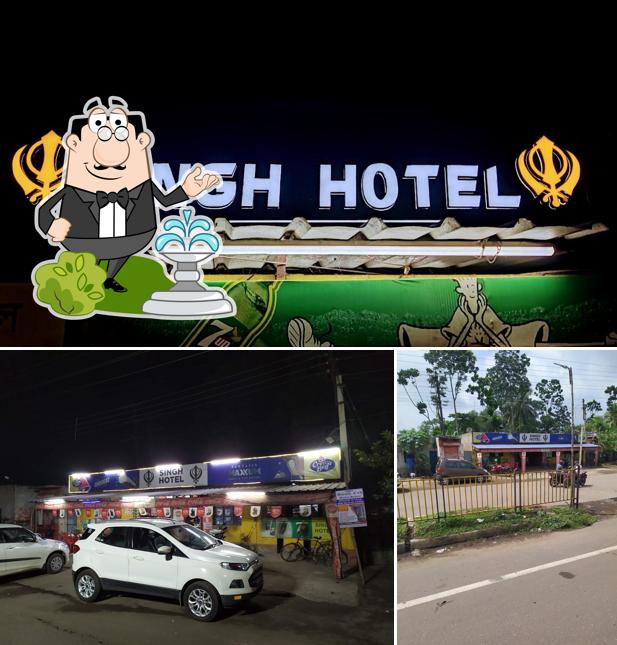 The exterior of Singh Hotel The family restaurant