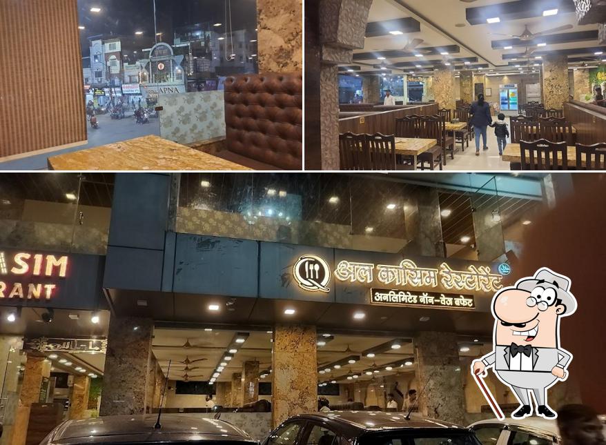 The image of exterior and interior at AL-QASIM RESTAURANT