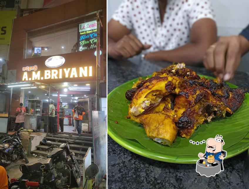 Food at AM Briyani Kalai Maadu silai