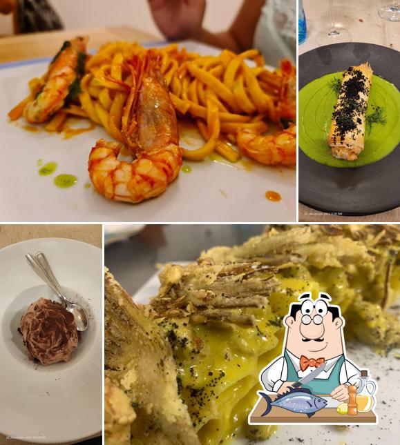 Salmone grigliato al Ristorante Punta Bianca