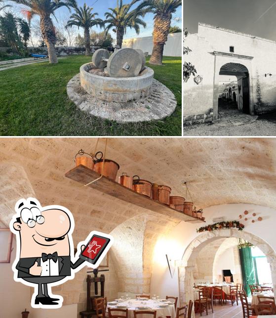 Guarda la foto che presenta la esterno e tavolo da pranzo di Ristorante Masseria Refrigerio