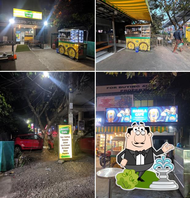 The restaurant's exterior and interior