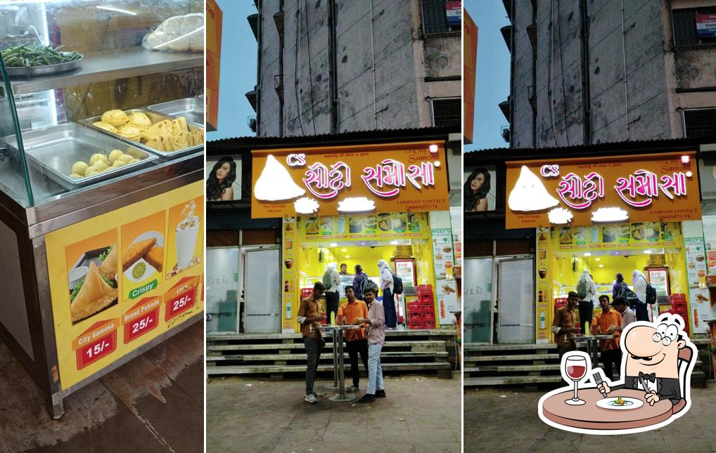 Food at City samosa (Ellis bridge)