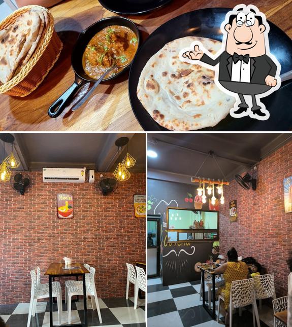 Among various things one can find interior and food at The Asian Fusion