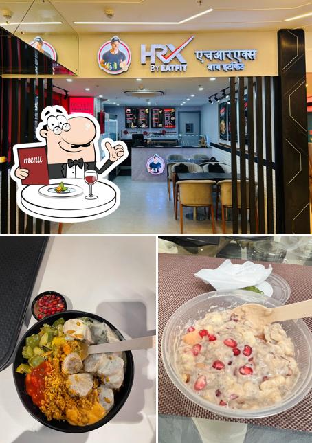 Take a look at the image depicting food and interior at HRX By EATFIT