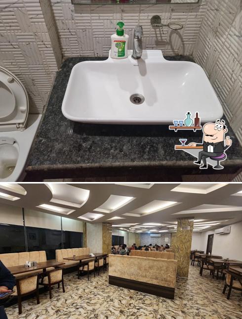 The interior of Sagar Ratna