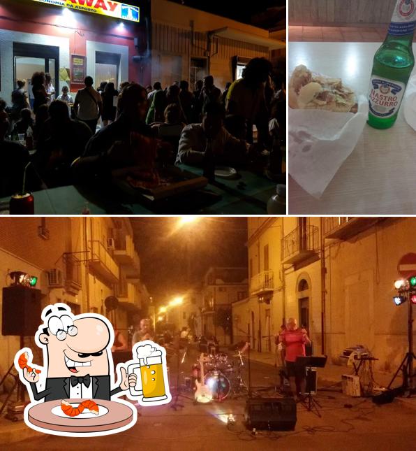 Puoi goderti un rinfrescante bicchiere di birra chiara o scura