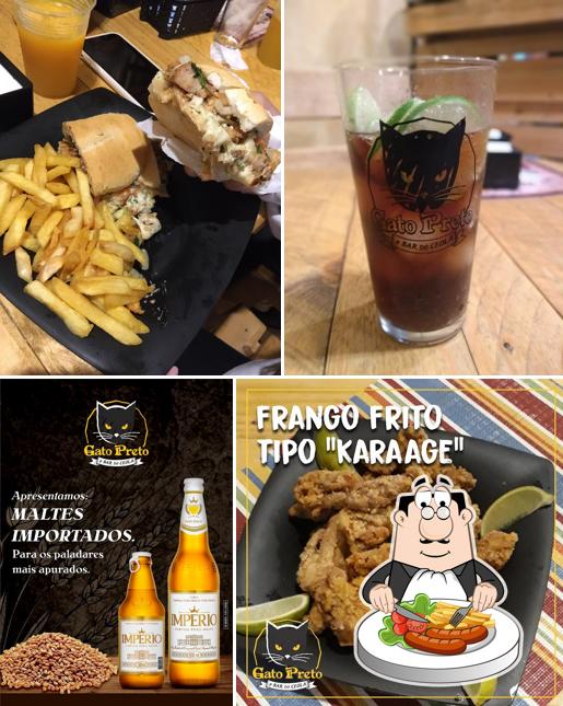 Sanduíche de carne de porco desfiada em Gato Preto - o BAR do Ceola
