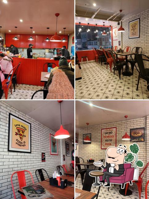 The interior of Canada Pizza