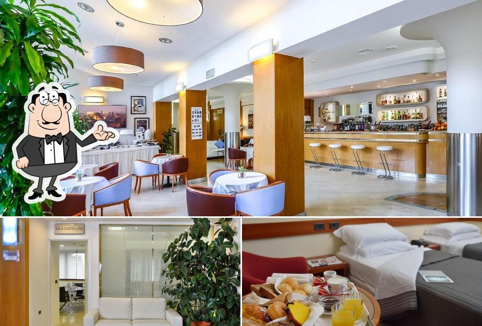 Tra le varie cose da Hotel Bologna Airport si possono trovare la interni e cibo
