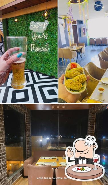 Take a look at the picture showing food and interior at Hotel Sukoon And Restro Bar