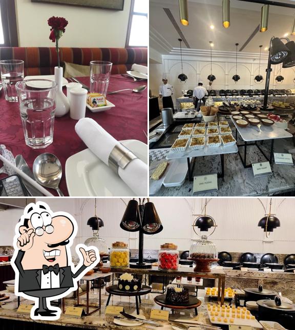 Take a seat at one of the tables at Shahnama