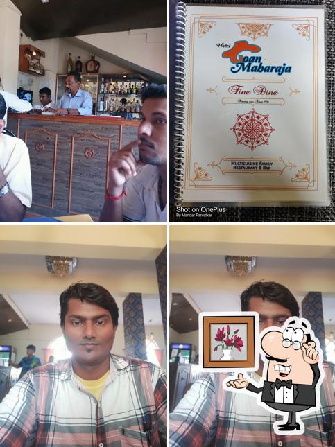 The interior of Goan Maharaja Restaurant